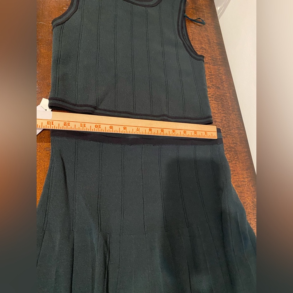 House of Harlow 1960 Tennis Sleeveless Sweater Top & Pleated Skirt Set Sz S - Picture 10 of 15